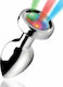 Booty Sparks Booty Sparks Light Up Anal Plug Πρωκτική Σφήνα Medium Silver 8.5cm