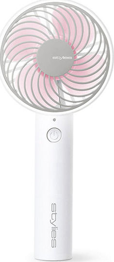 Stylies USB Handheld Fan Rechargeable Battery Pink Lacerta 5W