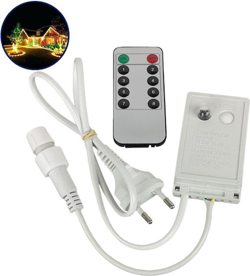 GloboStar Drahtlos Lichtschlauchmechanismus mit Fernbedienung IP44 AC/DC 230 Volt für bis zu 100m. 22639