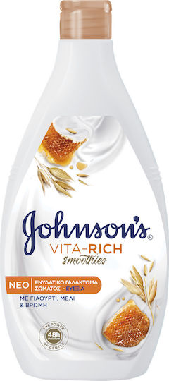Johnson & Johnson Smoothies Yoghurt, Honey & Oats Moisturizing Lotion Body for All Skin Types 400ml