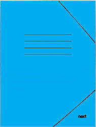 Next Folder with Rubber Band for Paper A4 Blue