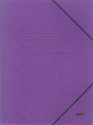 Next Prespan File Folder with Purple Rubber Band