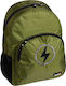 Busquets Reverse School Bag Backpack Junior High-High School Green with Water Bottle Holder