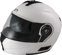 Lem Open It Flip-Up Helmet with Sun Visor ECE 22.05 White