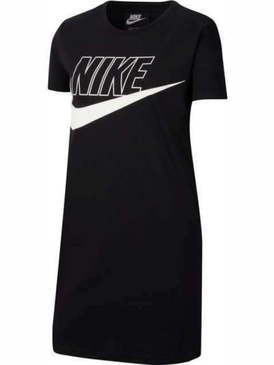 Nike Παιδικό Φόρεμα Κοντομάνικο Μαύρο