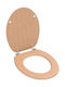 vidaXL Capac WC Lemn 43.7x37.8cm Bej