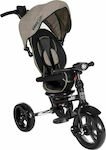 Kikka Boo Melange Kids Tricycle Foldable, Convertible, With Push Handle & Sunshade for 12+ Months Beige