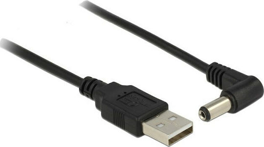 DeLock USB 2.0 Kabel USB-A-Stecker - DC Schwarz 1.5m 83578