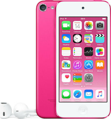 Apple iPod Touch 6th Generation MP4 Player (128GB) με Οθόνη IPS / LED LCD 4" Ροζ