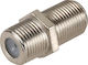 Muzik Μετατροπέας F-Connector female σε F-Connector female Ασημί 1τμχ CP21-01-065Z