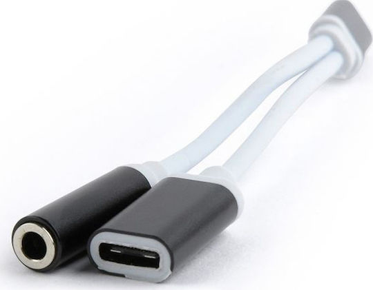 Andowl Q-A186 Converter USB-C male to 3.5mm / USB-C female 1pcs