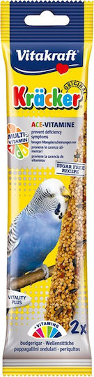 Vitakraft Kräcker Duo Hrană în Stick Pentru Budgerigars Cu Polivitamine 2 Buc 100gr
