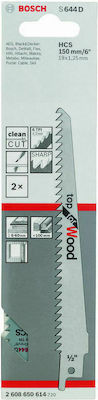 Bosch S644D Λάμες Σεγάτσας Top for Wood για Ξύλο 150mm 2τμχ