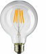 Eurolamp CRI>90 Θερμό LED Lampen für Fassung E27 und Form G125 Warmes Weiß 1055lm 1Stück