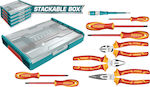 Total THKTV02H091 Tool Case with 9 Electrician's Tool Set