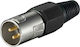 Pairdeer Plug XLR male Black (02.009.0014)