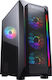 Cougar MX410 Mesh-G RGB Gaming Midi Tower Κουτί Υπολογιστή με Πλαϊνό Παράθυρο Μαύρο