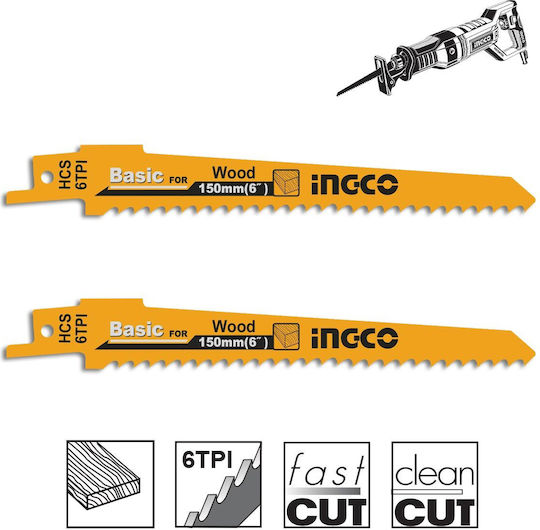 Ingco SSB644D Blade for Wood 2pcs