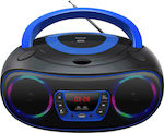 Denver Portabil TCL-212BT cu Bluetooth / CD / USB / Radio în Culoare Albastru