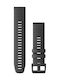 Garmin Quickfit 22 Каишка Силикон Slate Gray Silicone with Black Hardware (Fenix 5 / 5 Plus / 6 / 6 Pro / 7 / 7 Pro / 8 (47mm))
