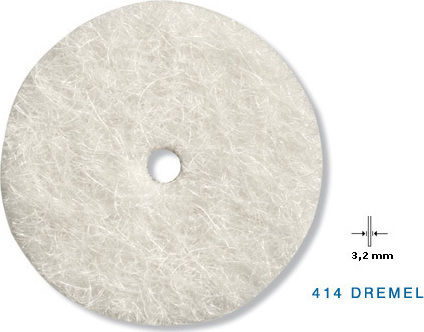 Dremel 414 Τσόχες Γυαλίσματος 13x3.2mm 6τμχ