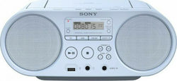 Sony Φορητό Ηχοσύστημα ZS-PS50 με CD / MP3 / USB / Ραδιόφωνο σε Λευκό Χρώμα
