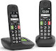 Gigaset E290A Cordless Phone Duo with Greek Menu Black