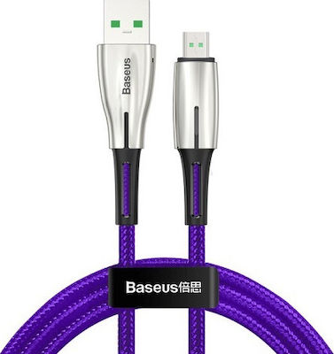 Baseus Braided USB 2.0 to micro USB Cable Μωβ 1m (CAMRD-B05)