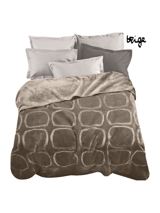 Marwa Samtige Decke Einzeln 160x220cm Beige