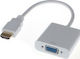 Anga QA-C01 HDMI Male to VGA Female Converter White 1 Piece