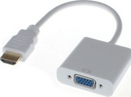 Anga QA-C01 HDMI Male to VGA Female Converter White 1 Piece
