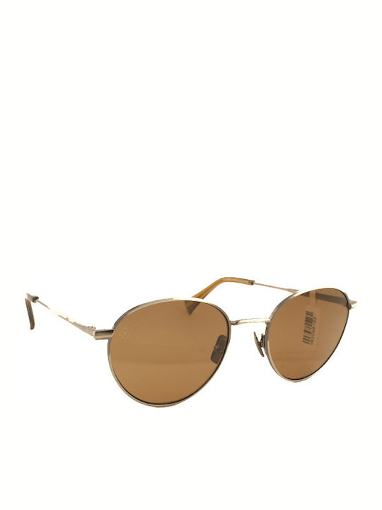 Raen Andreas S295 Sunglasses with Gold Metal Frame and Polarized Lens