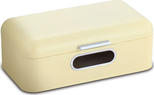 Nava Terrestrial Cutie de pâine cu capac Metalic Bej 42.5x23x16.5cm