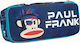 Paul Frank Arcade Pencil Case with 2 Compartments Blue