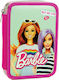 Gim Fabric Pencil Case Barbie Beauty with 2 Compartments Pink