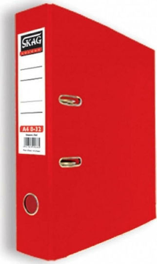 Skag Класьор 8/32 за Хартия A4 с 2 Rings Пръстени Червен Basic 1бр
