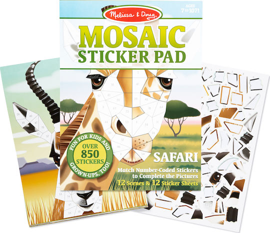 Melissa & Doug Sticker Album Mosaic Safari for Children 7+ Years