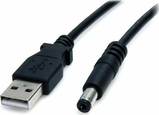 StarTech USB 2.0 Cable USB-A male - DC 5.5mm Μαύρο 2m (USB2TYPEM2M)