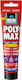 Bison Poly Max High Tack Express Силиконово уплътнение Антимухълна Дървени Бял 165мл 1бр