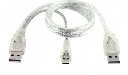 USB 2.0 Cable USB-A male - USB-A male / micro USB-B male 0.3m (18111)