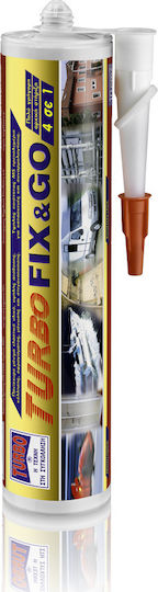 Turbo Fix&Go Sealant Silicone White 290ml