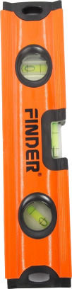 Finder 191453 Spirit Level Aluminum Magnetic 30cm with 3 Eyes