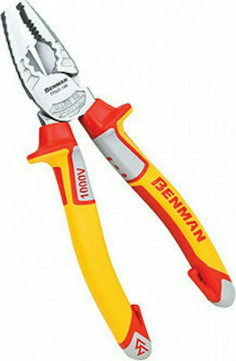 Benman Plier Straight Electrician Powergrip Length 205mm