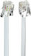 Cablexpert Flat Cablu Telefon RJ11 6P4C 10m Alb (ST-TC6P4C-10M)