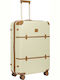 Bric's Milano Großer Hartgepäckkoffer Beige mit 4 Rädern Höhe 76cm
