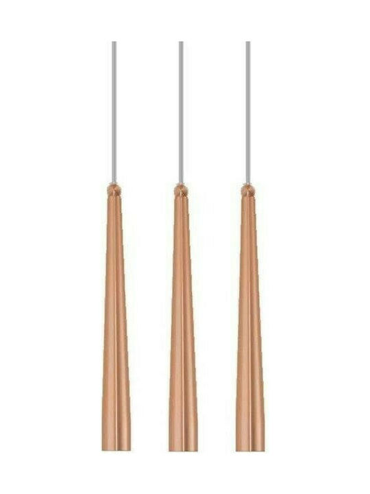 Luma Pendant Light Three-Light Rail for Socket G9 Bronze