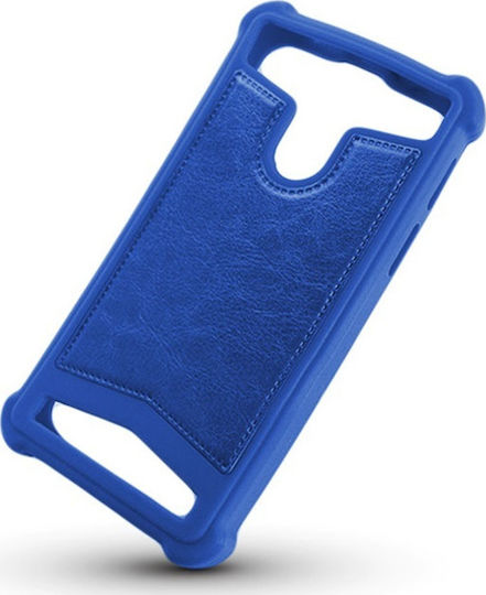 Silikonhülle Umschlag Rückseite bis 5.5" Blau gsm028758
