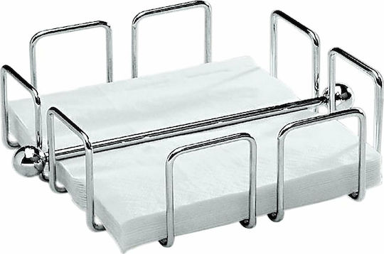 Paderno Metallic Napkin Holder Silver 19x19cm 41617-05