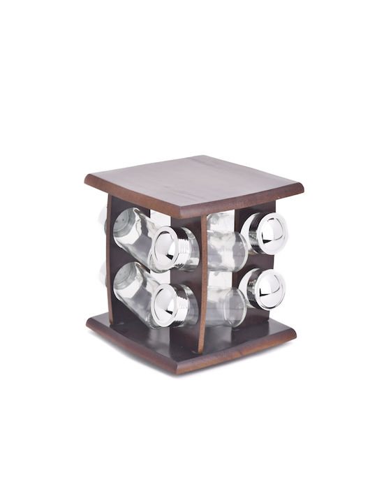 Karvounis Glass Tabletop Rotating Spice Rack SC...