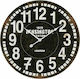 Y36000070 Antique Wall Clock Wooden Kensington Station - Emako Ø60cm